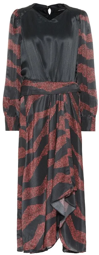 Romina printed silk-blend midi dress