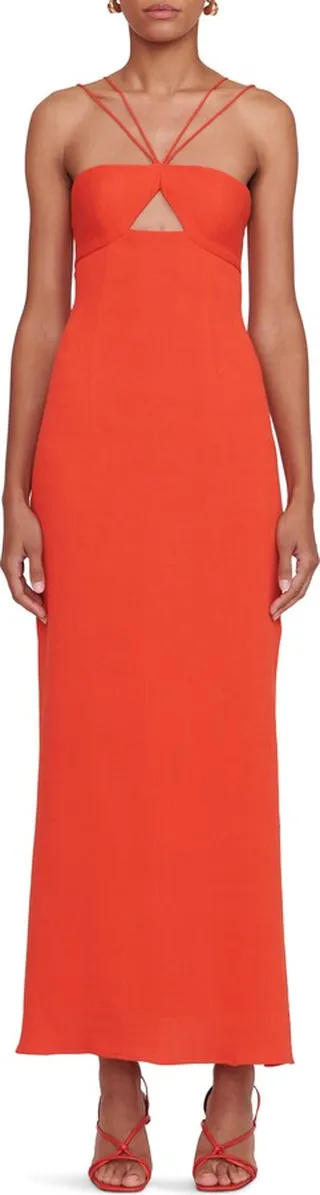Gianna Cutout Rib Halter Dress