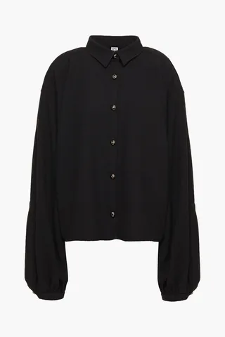 Novale oversized grain de poudre shirt