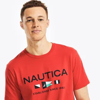 Nautica Mens Signal Flag Logo Graphic Sleep T-Shirt