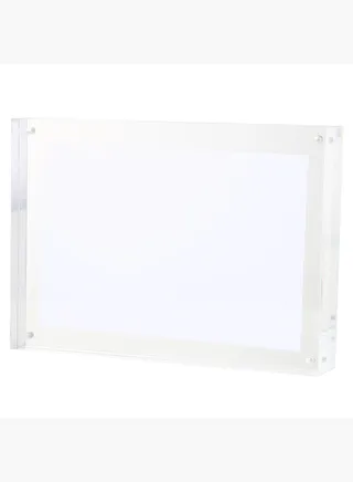 Acrylic Magnetic Photo Frame, 127 x 30 x 178 mm, L, Clear