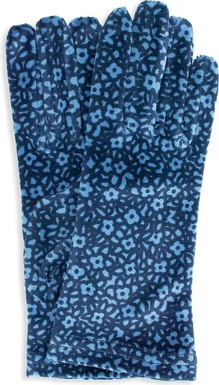 Floral Velvet Gloves