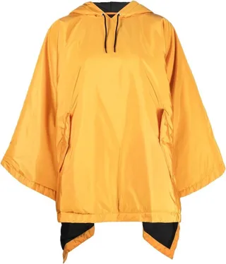 Drawstring Hooded Poncho