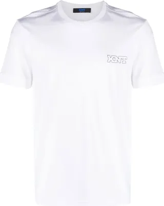 logo-embroidered T-shirt