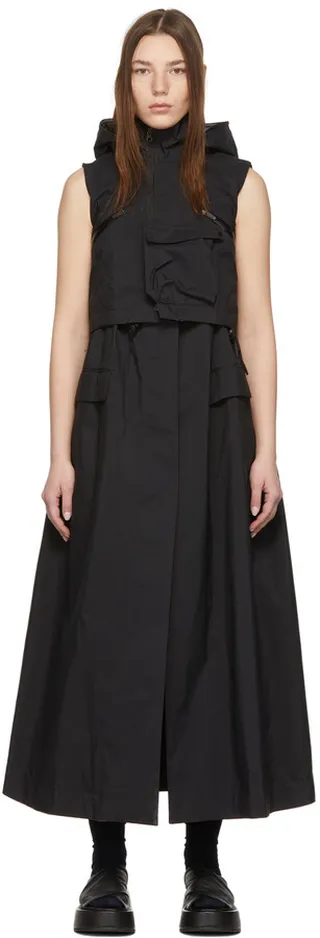 sacai Black ACRONYM® Edition Sleeveless Coat