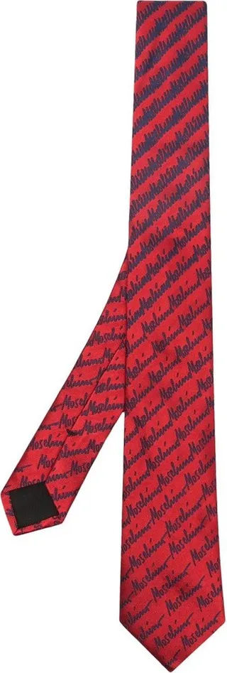 Silk Embroidered-Logo Tie