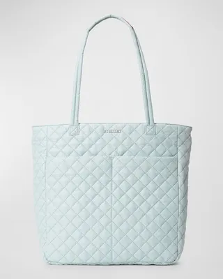 Quatro Large Quilted Nylon Tote Bag