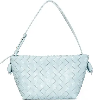 Bottega Veneta Tie Intrecciato Snap-Locked Shoulder Bag