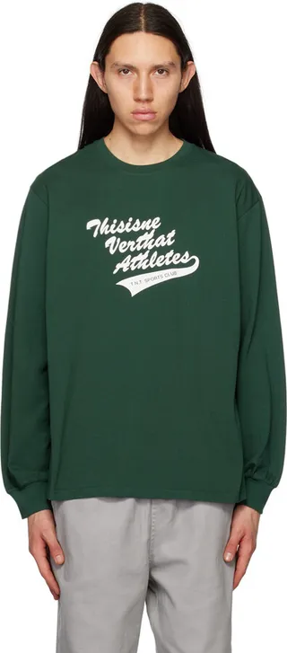 thisisneverthat Green 'Athletes' Long Sleeve T-Shirt