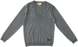 Gucci V-Neck Long-Sleeved Jumper