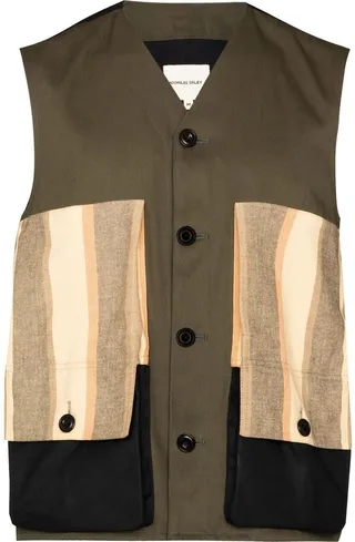 x Browns patchwork-embellished gilet