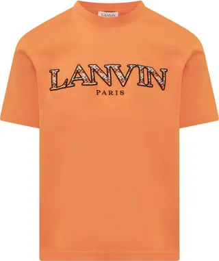 Lanvin Logo Embroidered Crewneck T-Shirt