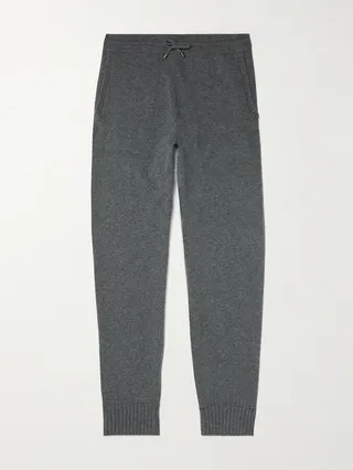 Tapered Stretch-Cashmere Sweatpants