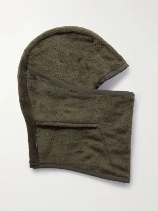 Logo-Appliquéd Stretch-Fleece Balaclava