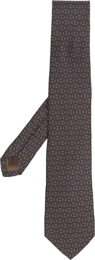 Abstract-Pattern Silk Tie