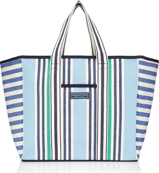 Mixed Stripe Canvas Tote Bag
