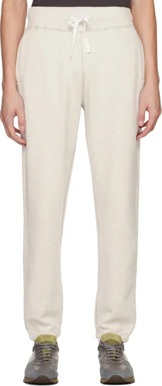 Sunspel Off-White Jogger Sweatpants