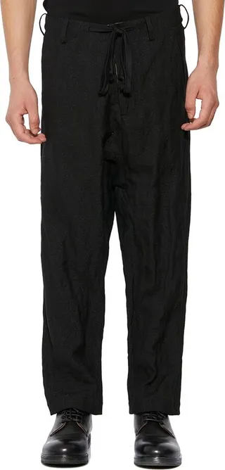Uma Wang Drawstring Cropped Trousers