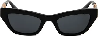 Greca-detail cat-eye sunglasses
