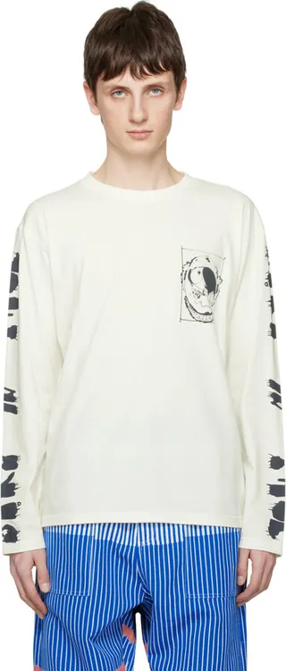 Henrik Vibskov Off-White Long Long Sleeve T-Shirt