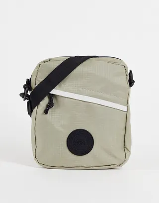 Jack & Jones technical cross-body bag in stone