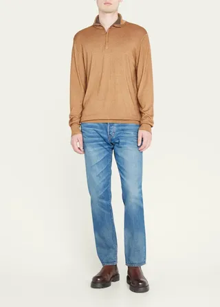 Men's Cashmere Quarter-Zip Sweater