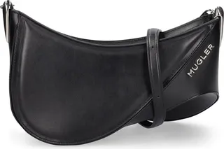 Medium leather spiral curve shoulder bag