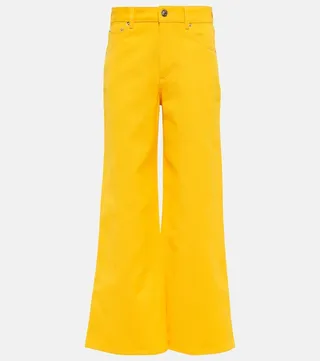 Cropped wide-leg pants