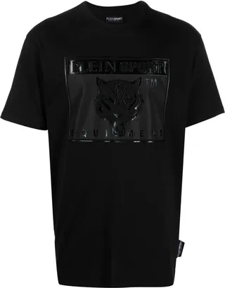 tiger-head logo-print T-shirt