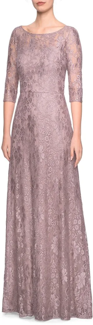 Lace A-Line Gown