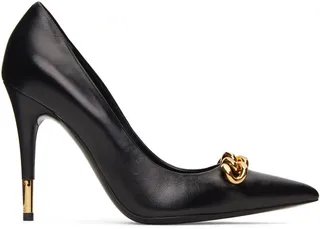 TOM FORD Black Iconic Chain Pumps