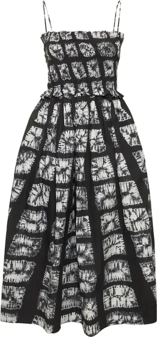 Akshara printed cotton midi dress