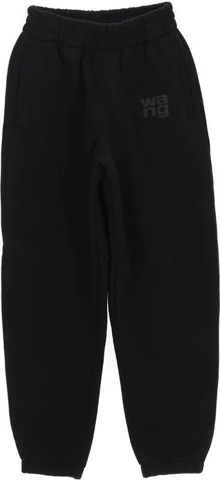 Alexander Wang Logo Printed Straight Leg Trousers