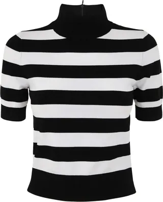 Michael Michael Kors Turtleneck Striped Top