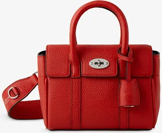 Womens Lancaster Red Bayswater Mini Leather Cross-body bag