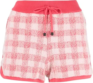 Gingham-Check Print Shorts