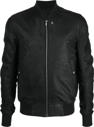 Skin-Coated Bomber Jacket