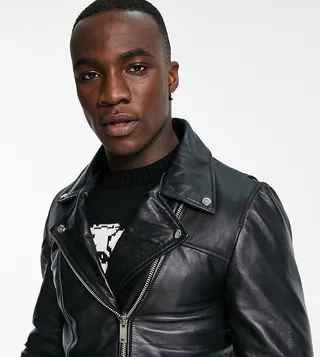 Bolongaro Trevor Tall Ivar biker leather jacket