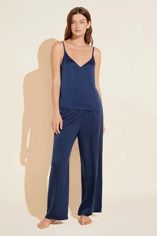 Inez Washable Silk Cami & Pant PJ Set