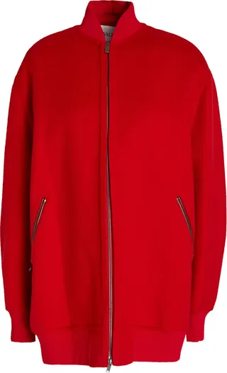 Oversized wool and cashmere-blend felt coat