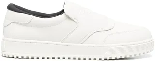 Embossed-Logo Slip-On Sneakers