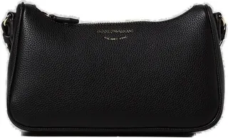 Logo Stamp Zipped Shoulder Bag