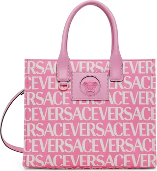 Versace Pink Small Allover Tote