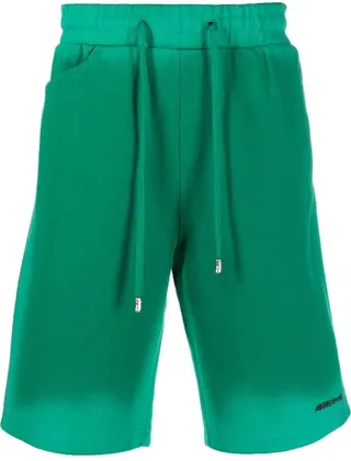 Drawstring-Fastening Track Shorts