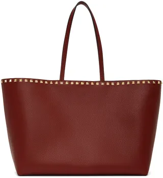 Valentino Garavani Red Rockstud Tote