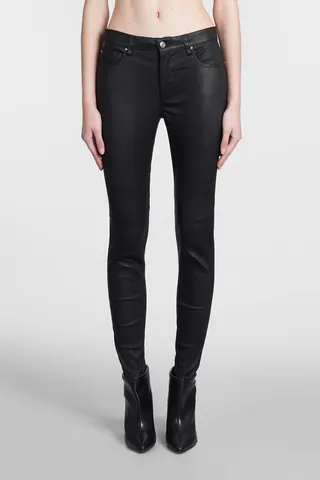 Zaslim Pants In Black Leather