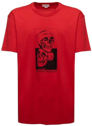 Alexander McQueen Skull Printed Crewneck T-Shirt