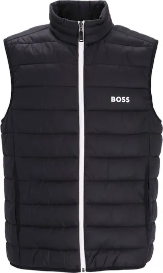 Logo-Print Zip-Up Gilet