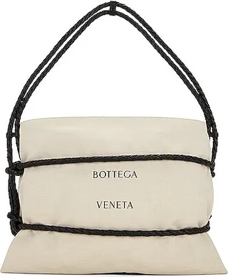 Bottega Veneta Quadronno Canvas Bag in Beige