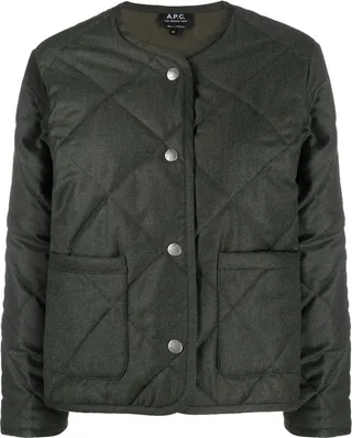 Quilted Round-Neck Jacket